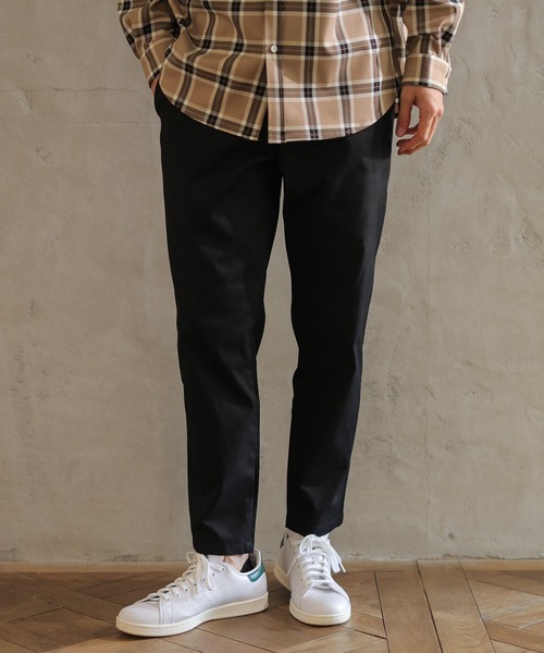 UNION STATION(ユニオンステーション)の「ツイルストレッチパンツ(スラックス・メンズ・ブラック/ベージュ/グレー系その他・S/M/L/LL)」の2枚目の写真