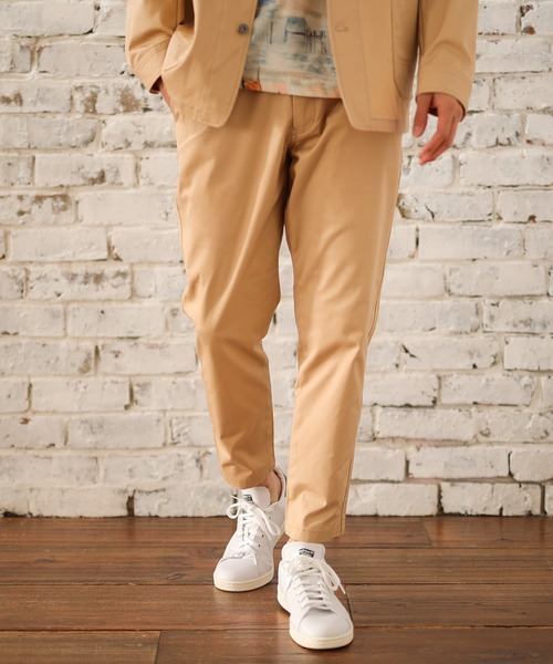 UNION STATION(ユニオンステーション)の「ツイルストレッチパンツ(スラックス・メンズ・ブラック/ベージュ/グレー系その他・S/M/L/LL)」の4枚目の写真