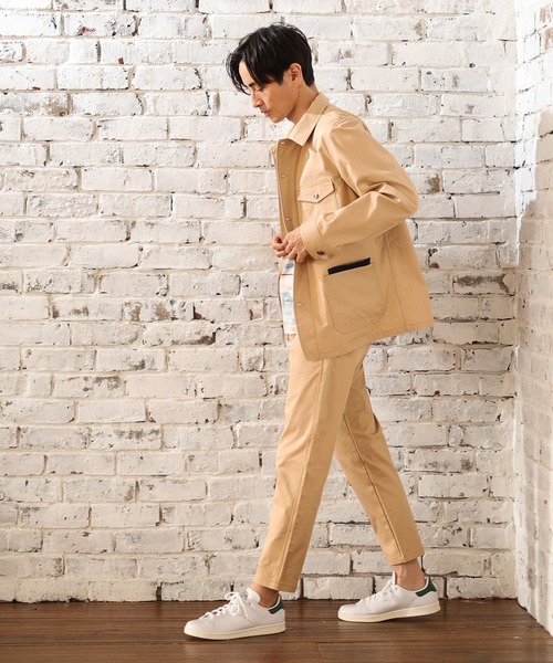 UNION STATION(ユニオンステーション)の「ツイルストレッチパンツ(スラックス・メンズ・ブラック/ベージュ/グレー系その他・S/M/L/LL)」の8枚目の写真