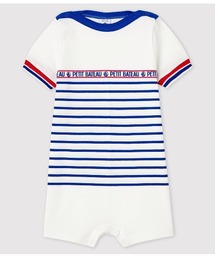 PETIT BATEAU | プリント半袖ロンパース(ロンパース)
