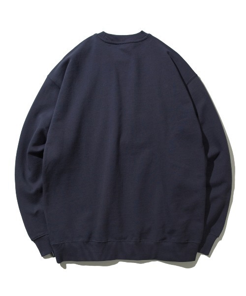COVERNAT（カバーナット）の「【COVERNAT】BIG EMBLEM LOGO CREWNECK / カバーナット ビッグ エンブレム ロゴ クルーネック（スウェット・メンズ・チャコールグレー/ネイビー/オートミール・SMALL/MEDIUM/LARGE/X-LARGE）」の9枚目の写真