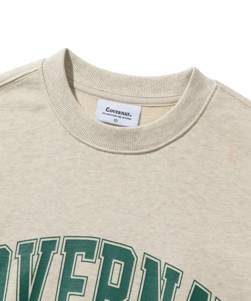 COVERNAT（カバーナット）の「【COVERNAT】BIG EMBLEM LOGO CREWNECK / カバーナット ビッグ エンブレム ロゴ クルーネック（スウェット・メンズ・チャコールグレー/ネイビー/オートミール・SMALL/MEDIUM/LARGE/X-LARGE）」の13枚目の写真