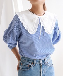 SLOBE citron. | SLOBE citron. フリル付け襟【手洗い可能】◆(付け襟)