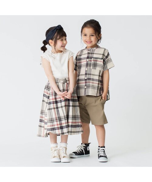 BREEZE（ブリーズ）の「3柄スカート（スカート・キッズ・ミント/チェック/ストライプ・100/120/140）」の6枚目の写真