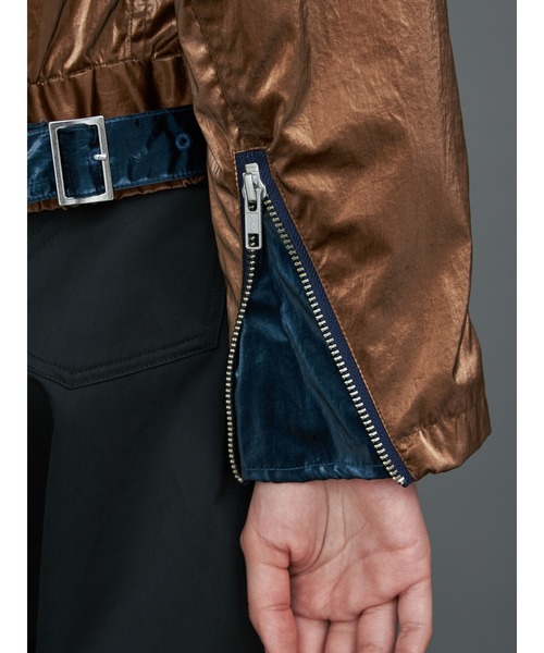 PAMEO POSE(パメオポーズ)の「Disco Rider Jacket(ライダースジャケット・レディース・ブラック/パープル/ブラウン・FREE)」の11枚目の写真