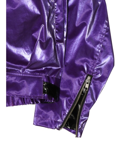 PAMEO POSE(パメオポーズ)の「Disco Rider Jacket(ライダースジャケット・レディース・ブラック/パープル/ブラウン・FREE)」の16枚目の写真