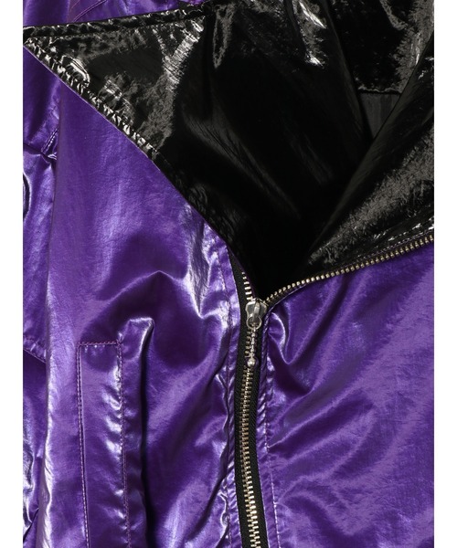 PAMEO POSE(パメオポーズ)の「Disco Rider Jacket(ライダースジャケット・レディース・ブラック/パープル/ブラウン・FREE)」の18枚目の写真