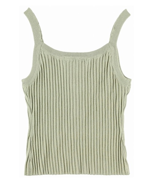 ALEXIA STAM（アリシアスタン）の「Front Button Rib Knit Camisole /フロントボタンリブニットキャミソール（キャミソール・レディース・グレー/モカ/グリーン系その他・FREE）」の18枚目の写真