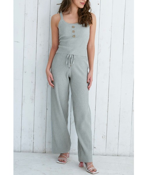 ALEXIA STAM（アリシアスタン）の「Front Button Rib Knit Camisole /フロントボタンリブニットキャミソール（キャミソール・レディース・グレー/モカ/グリーン系その他・FREE）」の9枚目の写真