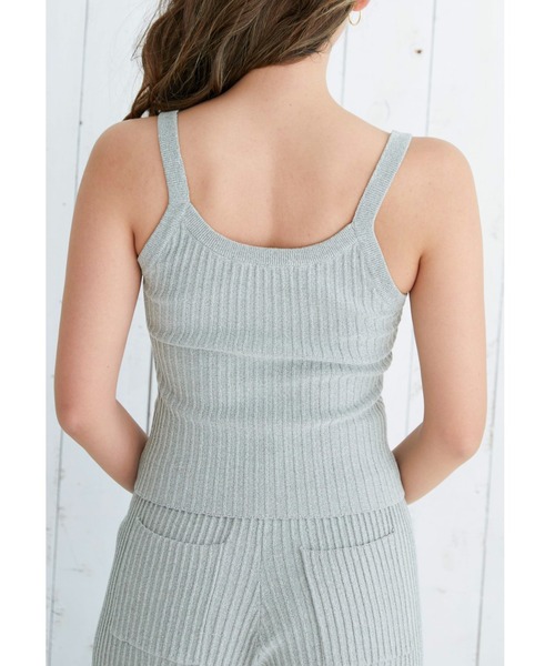 ALEXIA STAM（アリシアスタン）の「Front Button Rib Knit Camisole /フロントボタンリブニットキャミソール（キャミソール・レディース・グレー/モカ/グリーン系その他・FREE）」の16枚目の写真