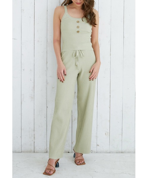 ALEXIA STAM（アリシアスタン）の「Front Button Rib Knit Camisole /フロントボタンリブニットキャミソール（キャミソール・レディース・グレー/モカ/グリーン系その他・FREE）」の11枚目の写真