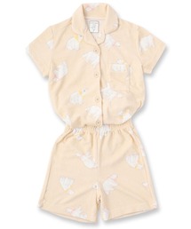 fran de lingerie（フランデランジェリー）の「Kid's set-up半袖パジャマシャツ・ショートパンツ上下セット（キッズ）（ルームウェア/パジャマ・キッズ）」