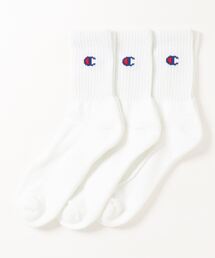 Champion | 【CHAMPION/チャンピオン】ロークル-丈靴下（ソックス）　3足組　CMSCR103　ワンポイントブランドロゴ(ソックス/靴下)