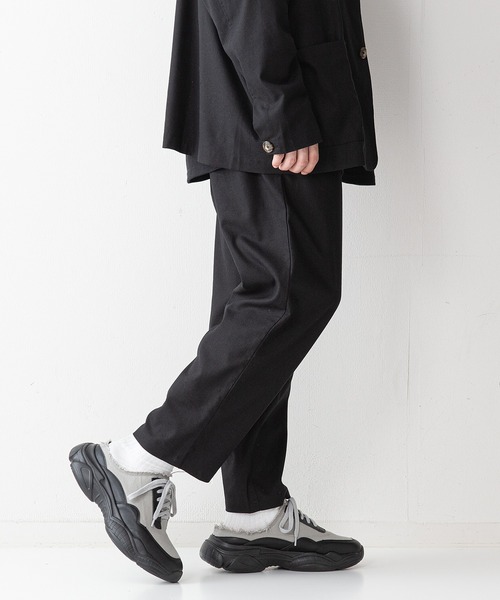 UNIIT(ユニット)の「【UNIIT】コットンリネン アンクル丈イージーパンツ セットアップ対応可能アイテム ルーズシルエット(ビッグシルエット)(その他パンツ・メンズ・ライトグレー/ブラック/ライトベージュ・MEDIUM/LARGE)」の1枚目の写真