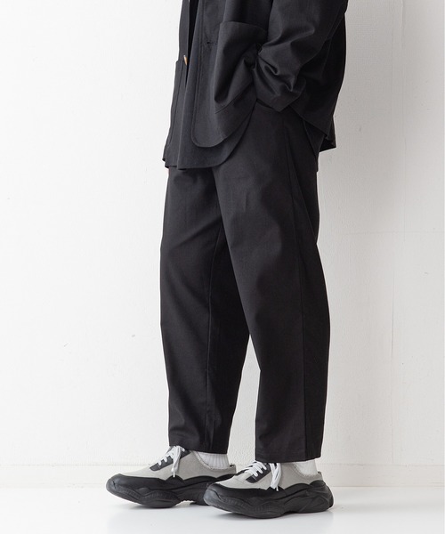UNIIT(ユニット)の「【UNIIT】コットンリネン アンクル丈イージーパンツ セットアップ対応可能アイテム ルーズシルエット(ビッグシルエット)(その他パンツ・メンズ・ライトグレー/ブラック/ライトベージュ・MEDIUM/LARGE)」の4枚目の写真