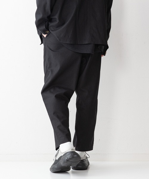 UNIIT(ユニット)の「【UNIIT】コットンリネン アンクル丈イージーパンツ セットアップ対応可能アイテム ルーズシルエット(ビッグシルエット)(その他パンツ・メンズ・ライトグレー/ブラック/ライトベージュ・MEDIUM/LARGE)」の6枚目の写真