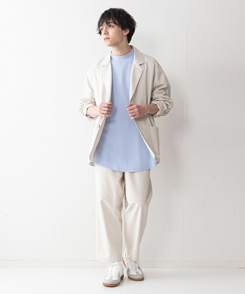 UNIIT(ユニット)の「【UNIIT】コットンリネン アンクル丈イージーパンツ セットアップ対応可能アイテム ルーズシルエット(ビッグシルエット)(その他パンツ・メンズ・ライトグレー/ブラック/ライトベージュ・MEDIUM/LARGE)」の7枚目の写真