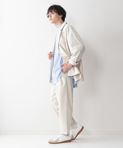 UNIIT(ユニット)の「【UNIIT】コットンリネン アンクル丈イージーパンツ セットアップ対応可能アイテム ルーズシルエット(ビッグシルエット)(その他パンツ・メンズ・ライトグレー/ブラック/ライトベージュ・MEDIUM/LARGE)」の8枚目の写真