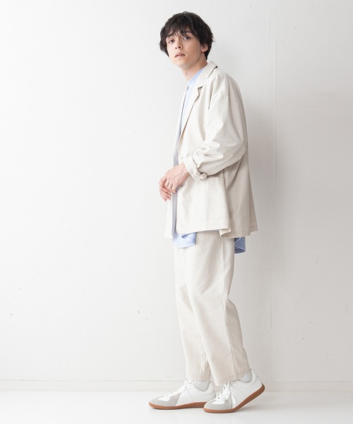 UNIIT(ユニット)の「【UNIIT】コットンリネン アンクル丈イージーパンツ セットアップ対応可能アイテム ルーズシルエット(ビッグシルエット)(その他パンツ・メンズ・ライトグレー/ブラック/ライトベージュ・MEDIUM/LARGE)」の9枚目の写真