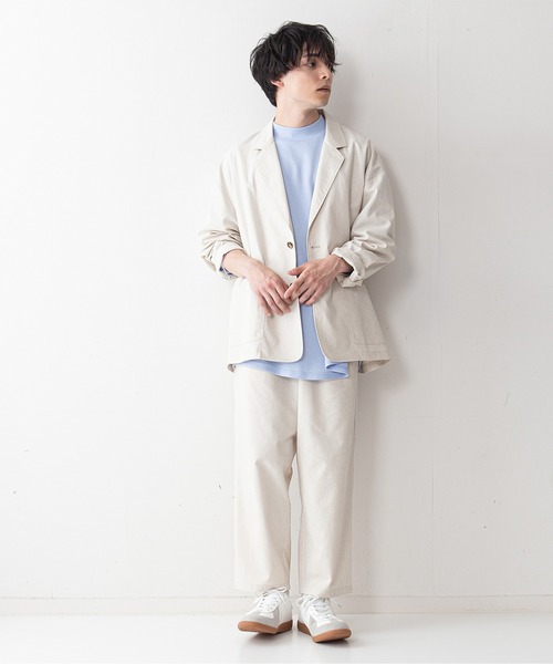 UNIIT(ユニット)の「【UNIIT】コットンリネン アンクル丈イージーパンツ セットアップ対応可能アイテム ルーズシルエット(ビッグシルエット)(その他パンツ・メンズ・ライトグレー/ブラック/ライトベージュ・MEDIUM/LARGE)」の10枚目の写真