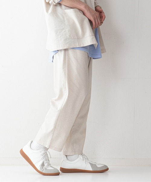 UNIIT(ユニット)の「【UNIIT】コットンリネン アンクル丈イージーパンツ セットアップ対応可能アイテム ルーズシルエット(ビッグシルエット)(その他パンツ・メンズ・ライトグレー/ブラック/ライトベージュ・MEDIUM/LARGE)」の13枚目の写真