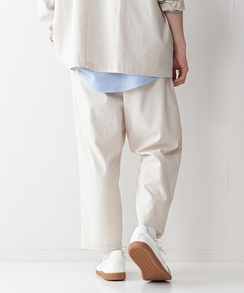 UNIIT(ユニット)の「【UNIIT】コットンリネン アンクル丈イージーパンツ セットアップ対応可能アイテム ルーズシルエット(ビッグシルエット)(その他パンツ・メンズ・ライトグレー/ブラック/ライトベージュ・MEDIUM/LARGE)」の14枚目の写真