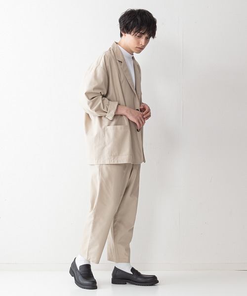 UNIIT(ユニット)の「【UNIIT】コットンリネン アンクル丈イージーパンツ セットアップ対応可能アイテム ルーズシルエット(ビッグシルエット)(その他パンツ・メンズ・ライトグレー/ブラック/ライトベージュ・MEDIUM/LARGE)」の17枚目の写真