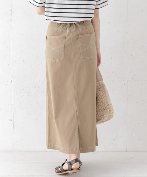 URBAN RESEARCH Sonny Label（アーバンリサーチサニーレーベル）の「配色ステッチベイカースカート（スカート・レディース・ベージュ/アイボリー・38/36）」の10枚目の写真