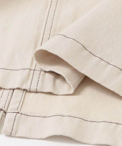 URBAN RESEARCH Sonny Label（アーバンリサーチサニーレーベル）の「配色ステッチベイカースカート（スカート・レディース・ベージュ/アイボリー・38/36）」の7枚目の写真
