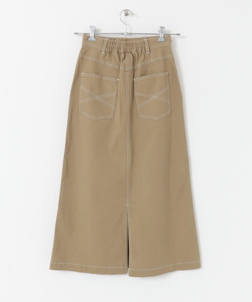 URBAN RESEARCH Sonny Label（アーバンリサーチサニーレーベル）の「配色ステッチベイカースカート（スカート・レディース・ベージュ/アイボリー・38/36）」の6枚目の写真