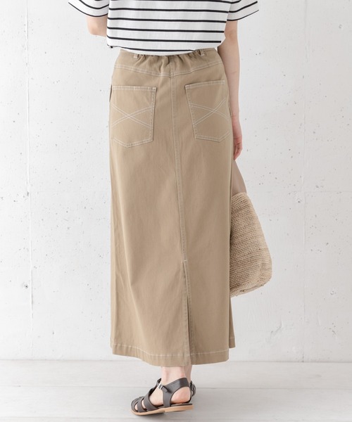 URBAN RESEARCH Sonny Label（アーバンリサーチサニーレーベル）の「配色ステッチベイカースカート（スカート・レディース・ベージュ/アイボリー・38/36）」の21枚目の写真
