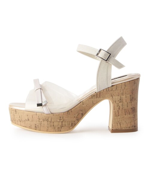 En Punto（エンプント）の「【残りわずか】クリアリボンサンダル（サンダル・レディース・その他1/アイボリー系8/ネイビー系6・LL/S/M/L）」の11枚目の写真