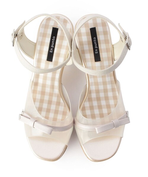 En Punto（エンプント）の「【残りわずか】クリアリボンサンダル（サンダル・レディース・その他1/アイボリー系8/ネイビー系6・LL/S/M/L）」の13枚目の写真