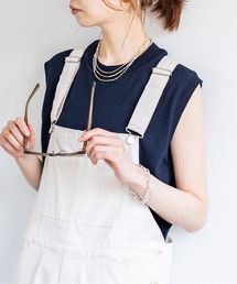 コットン麻ノースリーブプルオーバー◆