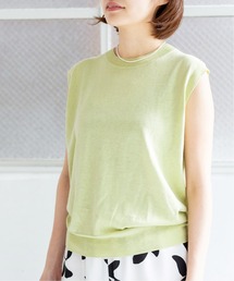 IENA | コットン麻ノースリーブプルオーバー◆(ニット/セーター)