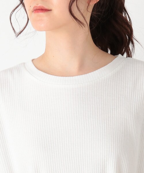 Cutie Blonde(キューティーブロンド)の「◆【S-L】ウエストマークメロープルオーバー(Tシャツ/カットソー・レディース・ブラック/マスタード/オフホワイト・02/01/03)」の7枚目の写真