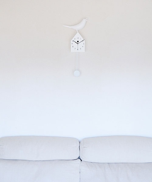 entre square（アントレスクエアー）の「振り子に合わせてくちばしが動くバードクロック（掛け時計・レディース・ホワイト・ONE SIZE）」の13枚目の写真