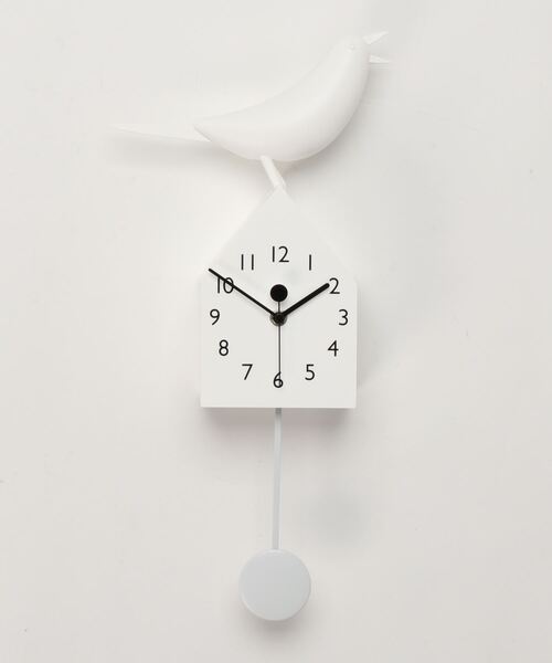 entre square（アントレスクエアー）の「振り子に合わせてくちばしが動くバードクロック（掛け時計・レディース・ホワイト・ONE SIZE）」の14枚目の写真
