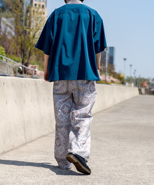 kutir（クティール）の「【セットアップ着用可】ペイズリー柄ストレートパンツ（その他パンツ・メンズ・ライトグレー/ダークブラウン/ネイビー/サックスブルー・SMALL/MEDIUM/LARGE）」の12枚目の写真