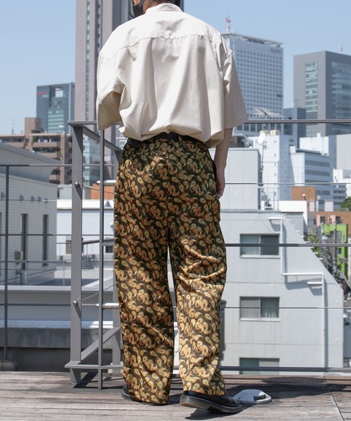 kutir（クティール）の「【セットアップ着用可】ペイズリー柄ストレートパンツ（その他パンツ・メンズ・ライトグレー/ダークブラウン/ネイビー/サックスブルー・SMALL/MEDIUM/LARGE）」の18枚目の写真