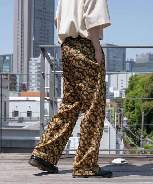 kutir（クティール）の「【セットアップ着用可】ペイズリー柄ストレートパンツ（その他パンツ・メンズ・ライトグレー/ダークブラウン/ネイビー/サックスブルー・SMALL/MEDIUM/LARGE）」の20枚目の写真