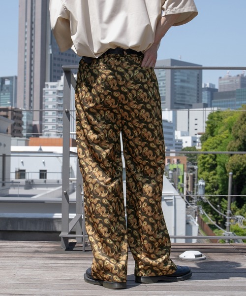 kutir（クティール）の「【セットアップ着用可】ペイズリー柄ストレートパンツ（その他パンツ・メンズ・ライトグレー/ダークブラウン/ネイビー/サックスブルー・SMALL/MEDIUM/LARGE）」の21枚目の写真