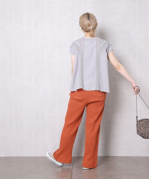 FREAK'S STORE（フリークスストア）の「▽【WEB限定】2WAYノースリーブレースブラウス（シャツ/ブラウス・レディース・ホワイト/ライトグレー/ブラック・ﾌﾘ-）」の15枚目の写真