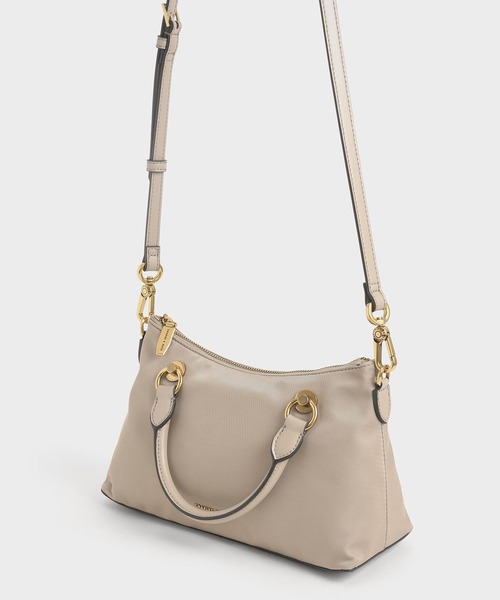 CHARLES＆KEITH　ダブルハンドル ショルダーバッグ CHARLES & KEITH（チャールズ & キース）の「ダブルハンドル