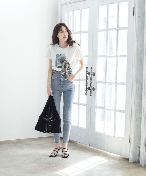 Julia Boutique（ジュリアブティック）の「ウエストレースアップデニムスキニーパンツ/21164（デニムパンツ・レディース・ブルー・LL/L/S/M）」の15枚目の写真