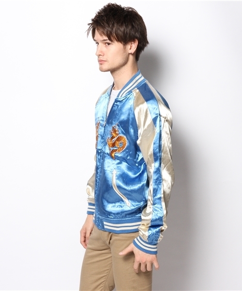 WHO'S WHO gallery（フーズフーギャラリー）の「【BOYMAN】HAPPY SUKAJK（ブルゾン・メンズ・ブルー・MEDIUM/SMALL/LARGE）」の3枚目の写真