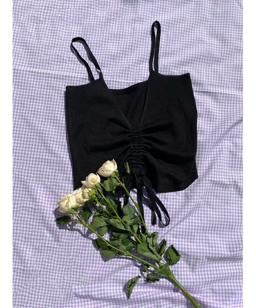 WC（ダブル シー）の「ドロストビスチェ（その他トップス・レディース・ブラック/ホワイト・FREE）」の6枚目の写真