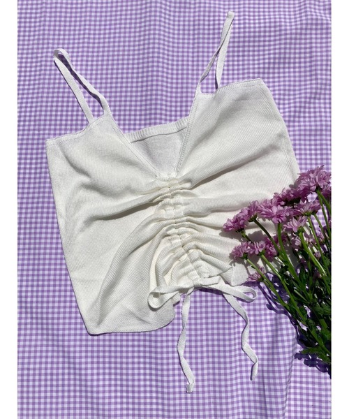 WC（ダブル シー）の「ドロストビスチェ（その他トップス・レディース・ブラック/ホワイト・FREE）」の7枚目の写真