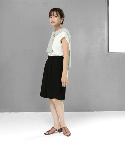 SOROTTO（ソロット）の「スクエアトゥの切替チュールシアーサンダル（サンダル・レディース・ブラック/ブラウン/アイボリー・LL/S/M/L）」の12枚目の写真