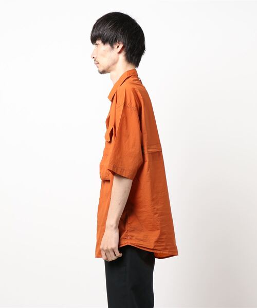 CIAOPANIC TYPY（チャオパニックティピー）の「製品染エアテックフィッシングシャツ（シャツ/ブラウス・メンズ・チャコールグレー/オレンジ/ゴールド・SMALL/MEDIUM/LARGE）」の19枚目の写真